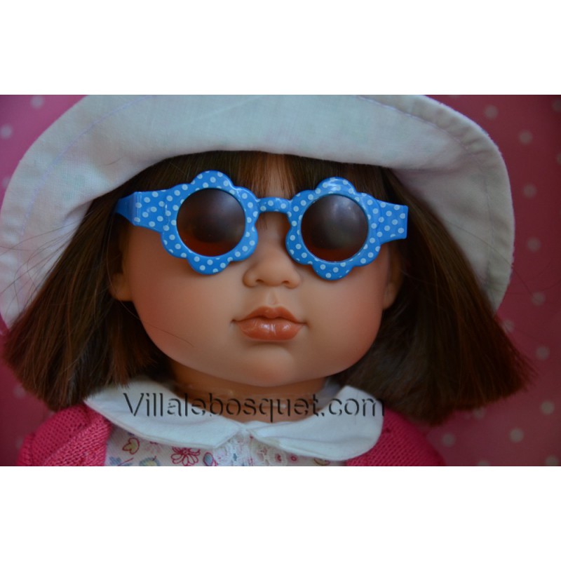 TOYANDONA Lot de 6 mini lunettes rondes en plastique léger pour maison de poupée - Accessoires pour costume et déguisement de poupée