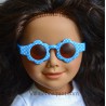 WE GIRLS LUNETTES DE SOLEIL RONDES BLEUES - accessoire We Girls pour poupées