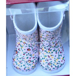 2 Paires De Chaussures En Toile Pour Poupées De 17 Cm - Bleu Denim Et Rose, Accessoire Vêtement Poupée