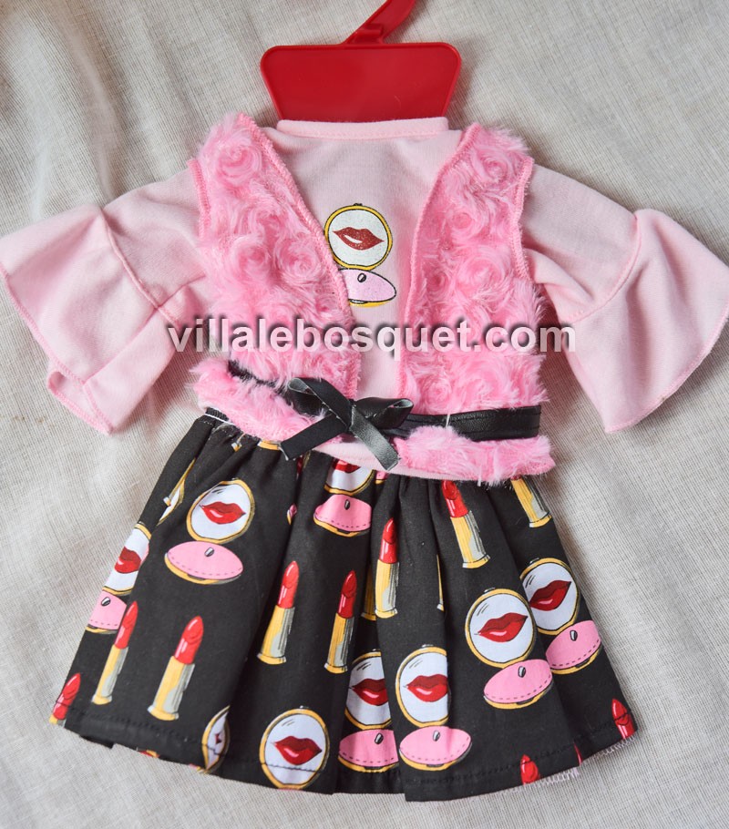 Vêtements pour poupées de 50-55 cm avec manteau, 3 paquets
