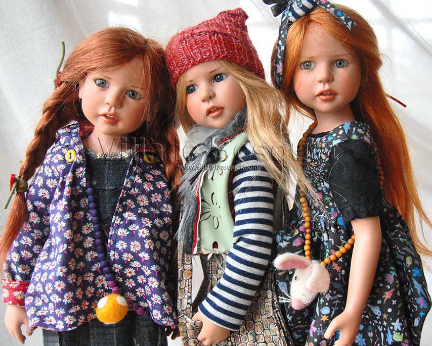 Zwergnase 2015, trois superbes poupées en offre spéciale, remise de 10 % jusqu'au 8 Novembre 2015! 
