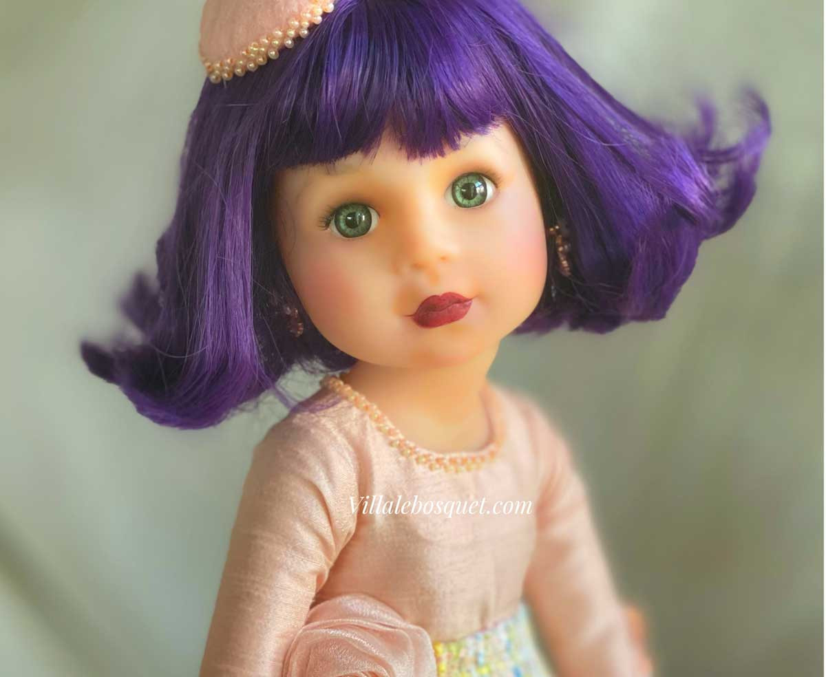 Wonderful customised dolls by Sandrine Rondeau in Haute Couture dresses !